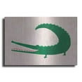 thumbnail image 1 of Luxe Metal Art 'Crocodile' by Emily Kopcik, Metal Wall Art, 16"x12", 1 of 7