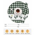 thumbnail image 6 of 13 Inch Round Placemats Set of 4, Farmhouse Green Plaid Non Slip Heat Insulation PP Table Mats, Vintage Country Cock Checkered Washable Place Mats for Kitchen Dining Party Table Decor, 6 of 7