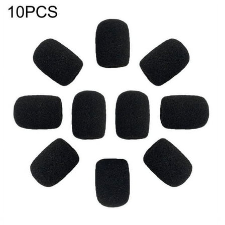 Wmool Mini Foam Microphone Windscreens,microphone Cover Foam,headset Microphone Pads,lapel Headset Microphone Windscreens,foam Microphone Covers,high Density Foam Mic Covers for Headset Protection