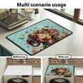 thumbnail image 7 of ZIATUBLES Washing Machine Top Dust Cover Anti-Scratch Washer Dryer Top Protector Mat for Laundry Room Kitchen Home Decor Accessories, 24 x 19.7 Inch, Dachshund Dog Floral Butterfly, 7 of 7