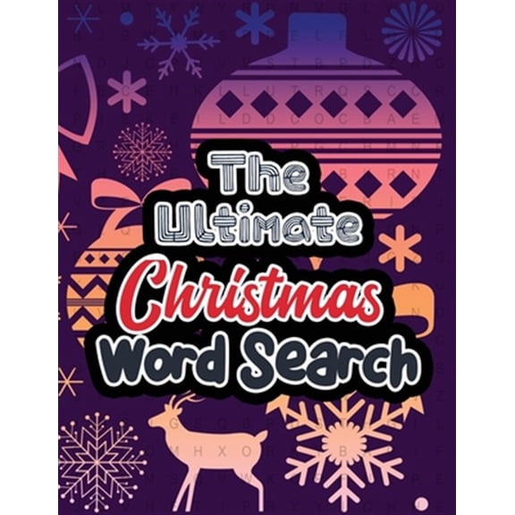 Pre-Owned The Ultimate Christmas Word Search: Large Print Christmas Word Search Puzzle, Exercise Your Brain, Fun and Festive Word Search Puzzles Adult, Christma