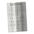 thumbnail image 4 of Tablero del alfabeto Braille, alfabeto inglés Braille, herramienta educativa portátil para aprender Braille con puntos elevados para principiantes y, 4 of 8