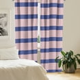 thumbnail image 3 of Ambesonne USA Window Curtains, Stars and Stripes Flag, Each 28" W x 95" L, Violet Blue Ruby White, 3 of 5