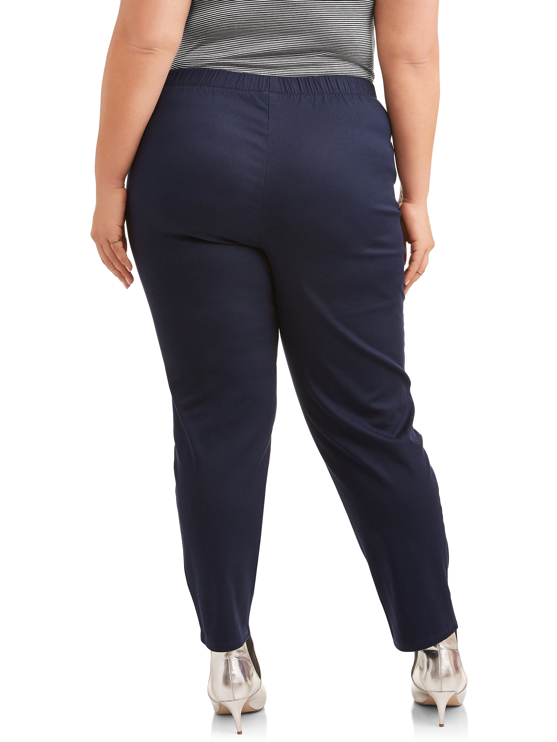 (3 pack) JMS Just My Size by Hanes Women's Plus Size 2 Pocket Pull On Pants, Single and 2 Pack