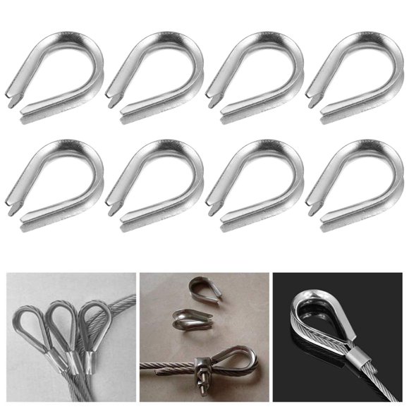 VERDANVERSE 20Ud Soportes Para Cable De Acero Inoxidable Protección Y Mayor Vida Útil De Cuerda