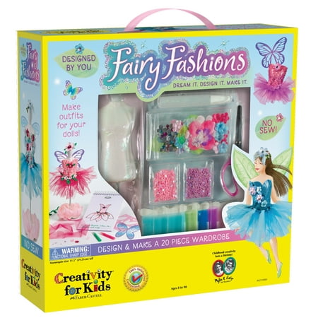 Creativity for Kids Designed by You Fairy Fashions, Child Craft Kit for Boys and Girls (23 Pieces)