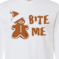 thumbnail image 4 of Inktastic Bite Me Gingerbread Long Sleeve T-Shirt, 4 of 5