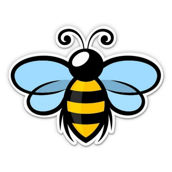 Cute Honey Bee - 3" Vinyl Sticker - For Car Laptop Water Bottle Phone - Waterproof Decal