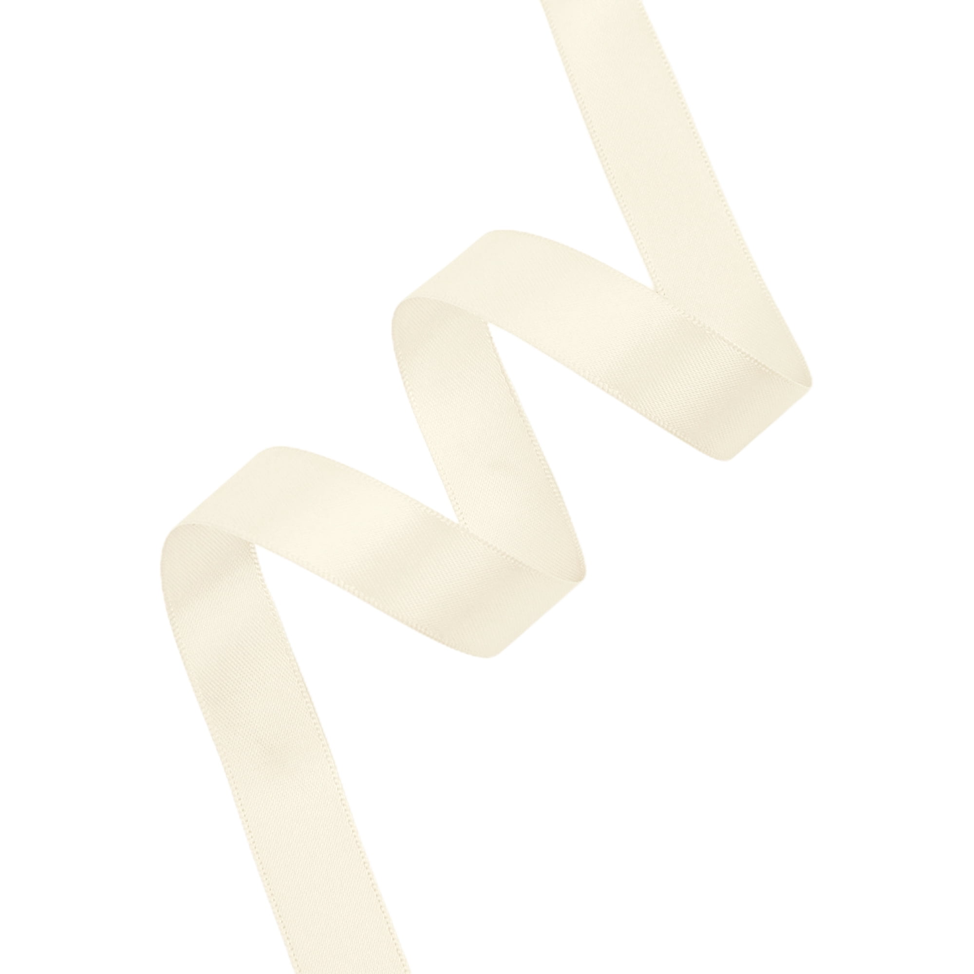 LaRibbons 5/8" White Single Face Satin Ribbon, 100 Yard