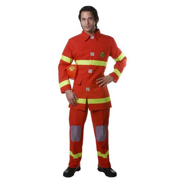 Déguisement de Pompier pour Adulte en Rouge - Taille Small