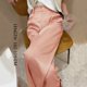 thumbnail image 1 of NOVEDAD DE VERANO 2023, pantalones de satén de seda para mujer, pantalones de traje de pierna ancha informales negros de cintura alta a la moda coreana para mujer, pantalones de gran tamaño Tan Jianjun unisex, 1 of 2
