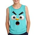 thumbnail image 2 of Xdegoge Big Boys Angry Bird Face Graphic Tank Top Funny Expression Sleeveless Crewneck Summer Active Gym Shirts Kids Breathable Performance Playwear Casual Muscle Tops, 2 of 6