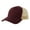 Burgundy/Stone, variant on Rapper 5 Panel Cotton Sustainable Trucker Cap