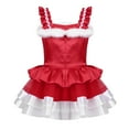 thumbnail image 2 of TiaoBug Kids Girls Sleeveless Christmas Bowknot Santa Claus Tutu Dress 6M-5T, 2 of 7