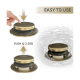 thumbnail image 3 of Bathtub Drain Toe Bath Tub Drain Kit with Two-Hole Overflow Faceplate, Bath Tub Drain Set Replacement Assembly, 3 of 7