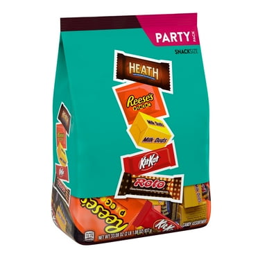 Hershey Assorted Flavored Snack Size Candy, Party Pack 33.08 oz