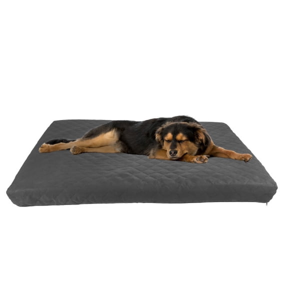 PETMAKER 2-Layer Memory Foam Dog Bed with Machine Washable Cover (Gray)