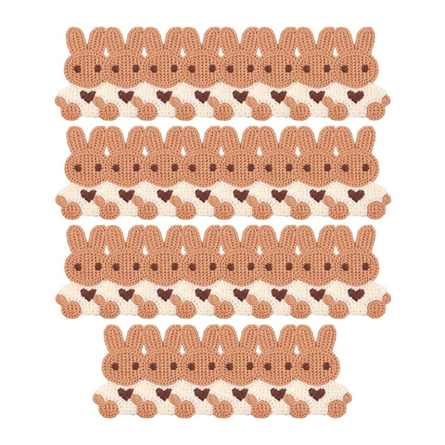 Cute Little Rabbit Patches, Clothing Stickers Badges Decorative Decals Applique Style D