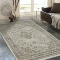 thumbnail image 2 of Allstar Rugs 8'x10' Rectangle Persian Kashan Cotton Rug Ivory/Charcoal Gray, 2 of 3