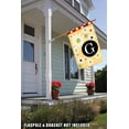 thumbnail image 4 of Toland Home Garden Floral Monogram G Outdoor House Flag 40" x 28", 4 of 5