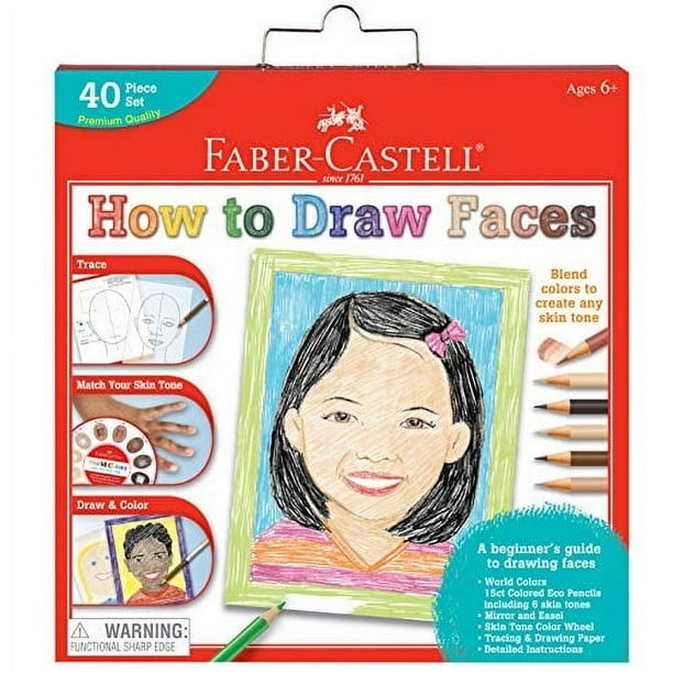 Kit Faber-Castell World Colors sobre cómo dibujar caras, apr