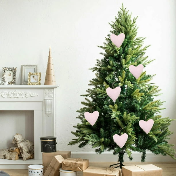 Colgante de árbol de Navidad Fiudx adorno colgante de peluche coreano paquete de material para hacer tú mismo decoraciones navideñas