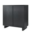 thumbnail image 4 of Better Homes & Gardens Lillian Fluted Bar Cabinet with Storage, Rich Black Finish, 4 of 10