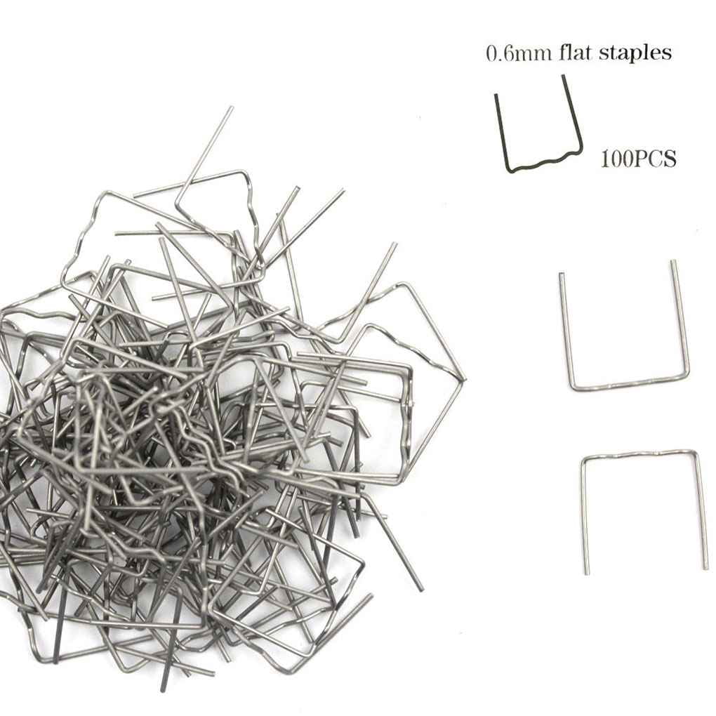 600PCS//Set 0.8mm 0.6mm Stainless Steel Hot Staples Welder Staple for Car Bumper Repair Plastic Welding Repairing