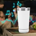 thumbnail image 2 of Bluetooth Speaker Tumbler, 16OZ Stainless Steel Insulated Cup with Wireless Music Player, Portable for Parties Outdoor(White), 2 of 6
