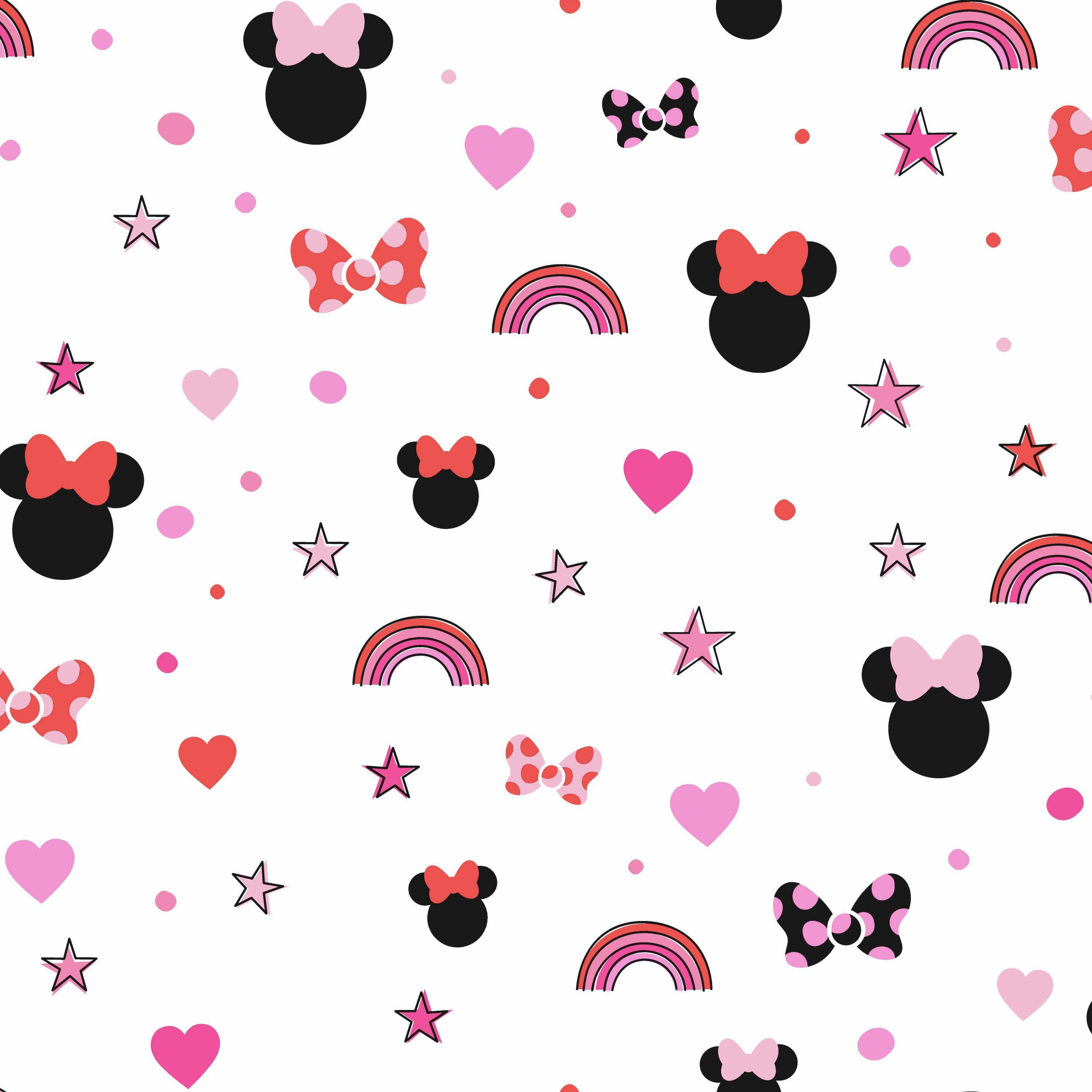 York Wallcoverings Disney Minnie Mouse Rainbow Wallpaper York Wallcoverings Disney Minnie Mouse Rainbow Wallpaper
