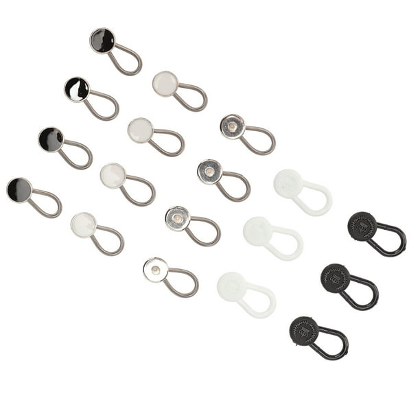Extensor de Cuello, Extensor de Botón Elástico de 18 Piezas de Cuello para Pantalones de Camisa.