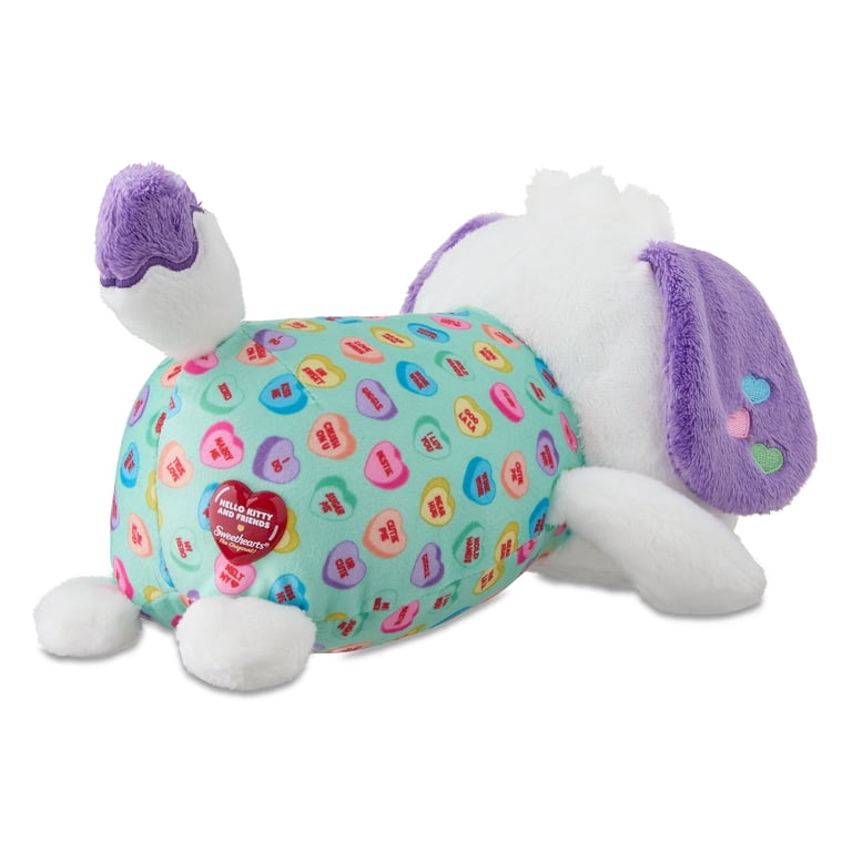 Sanrio, Pochacco‚Ñ¢ Plush, with Sweethearts Candy Hearts, Soft