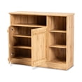 thumbnail image 3 of Baxton Studio Eren Modern and Contemporary Farmhouse Natural Oak Brown Finished Wood 2-Door Dining Room Sideboard Buffet, 3 of 7