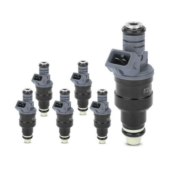 Fuel Injector Kit 6 - Compatible with 1999 - 2000 Ford Ranger 3.0L V6 Naturally Aspirated Flex