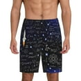 thumbnail image 2 of Picia Physical Formulas Pajama Shorts for Men, Men's Pajama Bottoms, Sleepwear,Short Pajama Pants-X-Large, 2 of 9