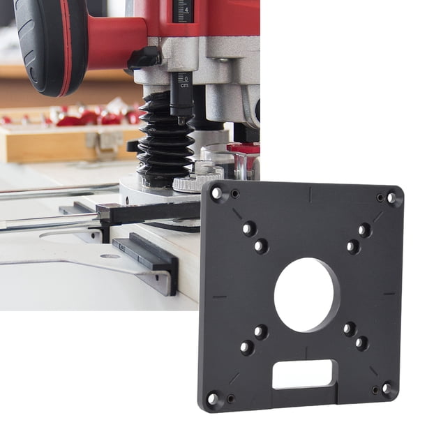 Suministros industriales, herramienta de carpintería de aluminio de 120 x 120 mm, placa de inserción de aluminio diseñada para profesionales