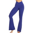 thumbnail image 5 of Flare Yoga Pants, Crossover Yoga Pants with Tummy Control, High-Waisted and Wide Leg, 5 of 7
