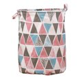 thumbnail image 3 of Stylish Patterned Linen Laundry Hamper Large Open Top Breathable Fabric For Home Durable And Easy Design, 3 of 5