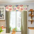 thumbnail image 3 of Yayeee Kitchen Valance Rod Pocket 54" x 18" Living Room Window Curtain, Beach Toys Pattern, 3 of 6