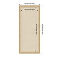 thumbnail image 5 of Kate and Laurel Framed Fabric Pinboard 19 x 43, Neutral Weave Printed Linen Modern Bulletin Board for Use as a Vision Board or Wall Organization, Eva Ombre Gold Narrow Frame, 5 of 8