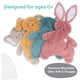 thumbnail image 5 of Conejito de peluche Lovey GUND Oh So Snuggly Dusty Rose Pink 14 pulgadas, 5 of 6