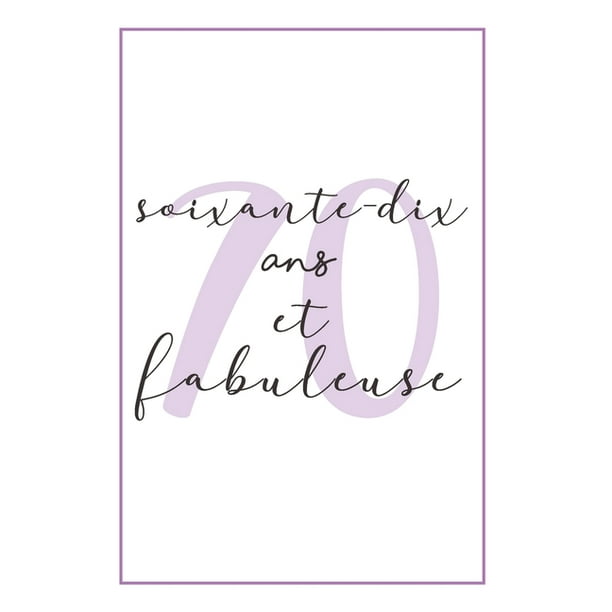 Anniversaire 70 Ans Pour Elle Carnet De Notes Idee Cadeau Pratique Et Original Pour Celebrer L