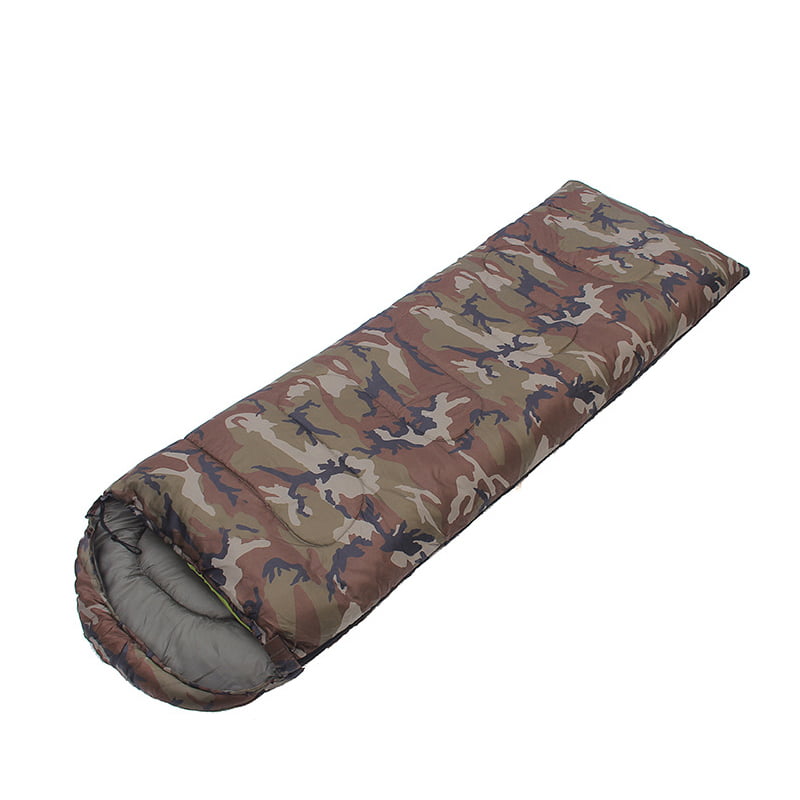 xrd Cotton Camping sleeping bag 15~5degree envelope style army or or camouflage sleeping bags