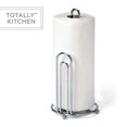 thumbnail image 4 of Totally Kitchen Paper Towel Holder | Simple Tear Standing Paper Towel Dispenser | Heavy Duty Metal Construction | Fits All Size Rolls | Chrome, 4 of 5