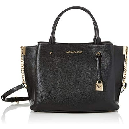 Michael Kors Arielle Ladies Large Black Leather Satchel Bag 30F9GI5S3L-001
