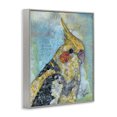 thumbnail image 2 of Stupell Industries Eclectic Jolly Cockatiel Bird Assorted Layered Animal Collage Gray Framed Giclee Art, 24 x 30, by Lisa Morales, 2 of 6