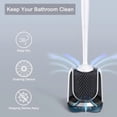 thumbnail image 6 of Toilet Brush Set with Ventilated Holder - 3 Packs, Silicone Toilet Bowl Brush - Floor Standing & Wall Mounted Scrubber, 6 of 6