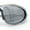 Slate - Silver Mirror, variant on Y2K Oval Wrap Around Plastic Fancy Metal Arm Sunglasses All Black