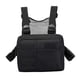 thumbnail image 2 of Bolsa de pecho con múltiples bolsillos, bolsa frontal tipo riñonera, chaleco, bolsa de pecho Negro, 2 of 9