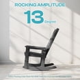 thumbnail image 3 of FODINGHILL Outdoor Rocking Chair, HDPE All Weather Adirondack Oversized Rockers, Porch Rocking Chairs for Patio Outside Backyard Balcony Garden, Gray, 3 of 9